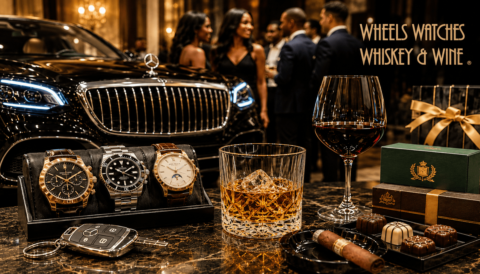 Wheels Watches Whiskey Mercedes